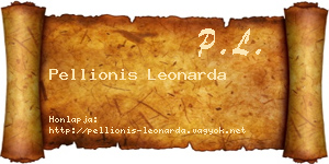 Pellionis Leonarda névjegykártya